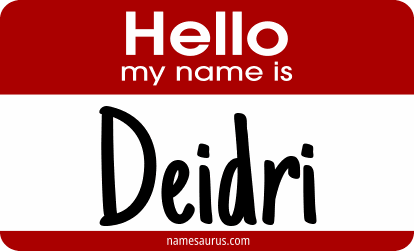 Hello my name is Deidri png download
