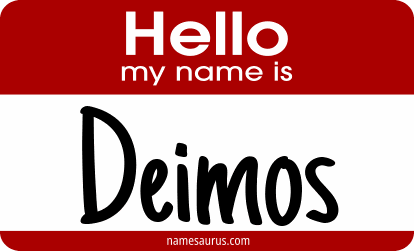 Hello my name is Deimos png download
