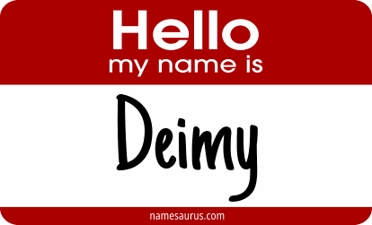 Hello my name is Deimy png download
