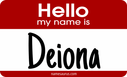 Hello my name is Deiona png download