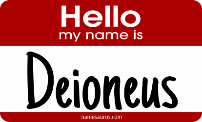 Hello my name is Deioneus png download