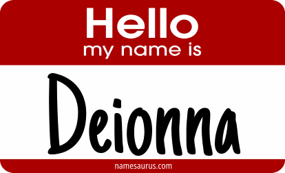 Hello my name is Deionna png download