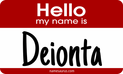 Hello my name is Deionta png download