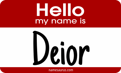 Hello my name is Deior png download