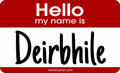 Hello my name is Deirbhile png download