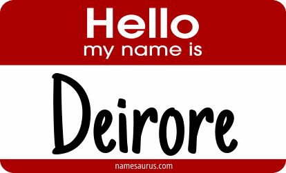 Hello my name is Deirore png download