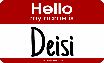 Hello my name is Deisi png download