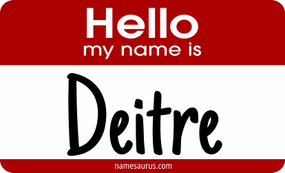Hello my name is Deitre png download