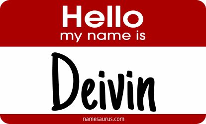 Hello my name is Deivin png download