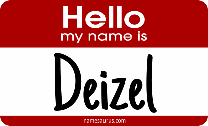 Hello my name is Deizel png download