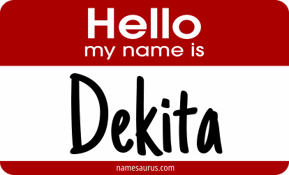 Hello my name is Dekita png download