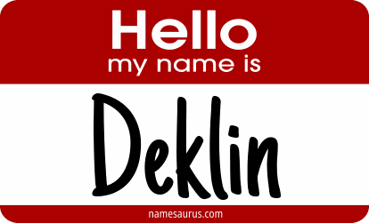 Hello my name is Deklin png download