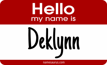 Hello my name is Deklynn png download