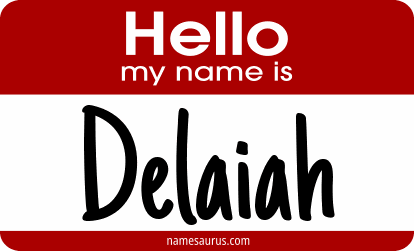 Hello my name is Delaiah png download