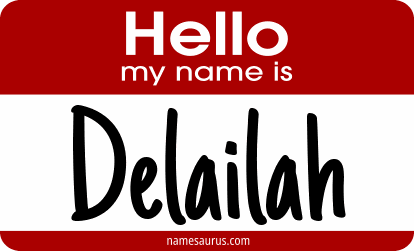 Hello my name is Delailah png download