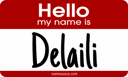 Hello my name is Delaili png download