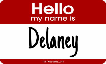 Hello my name is Delaney png download