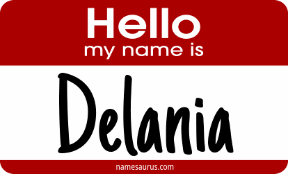 Hello my name is Delania png download
