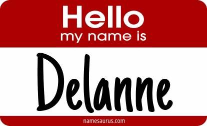 Hello my name is Delanne png download