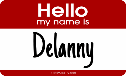 Hello my name is Delanny png download