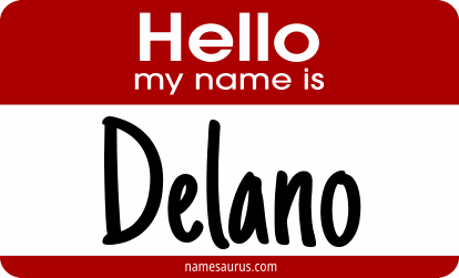 Hello my name is Delano png download