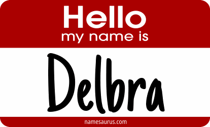 Hello my name is Delbra png download