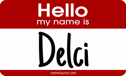 Hello my name is Delci png download
