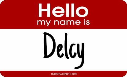 Hello my name is Delcy png download