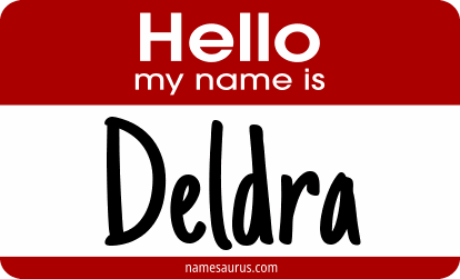 Hello my name is Deldra png download