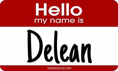 Hello my name is Delean png download
