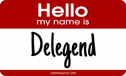 Hello my name is Delegend png download
