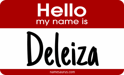 Hello my name is Deleiza png download