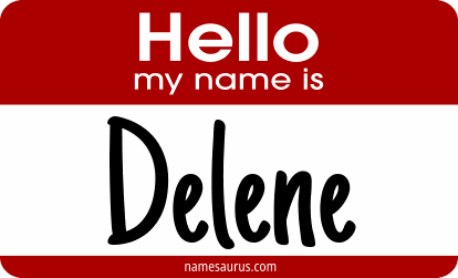Hello my name is Delene png download