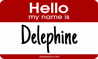 Hello my name is Delephine png download