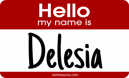Hello my name is Delesia png download