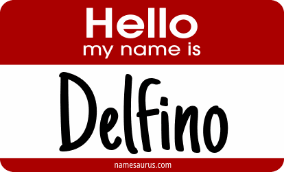 Hello my name is Delfino png download