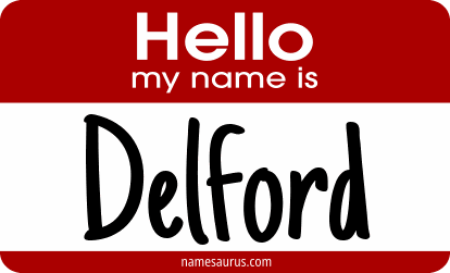 Hello my name is Delford png download