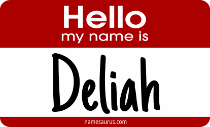 Hello my name is Deliah png download