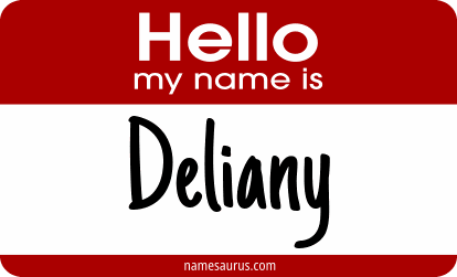 Hello my name is Deliany png download