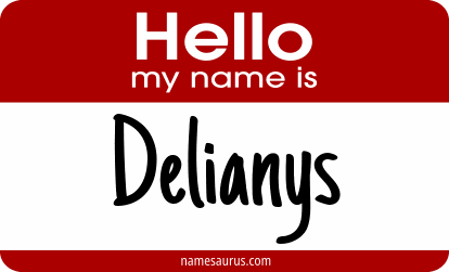 Hello my name is Delianys png download