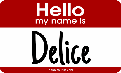 Hello my name is Delice png download