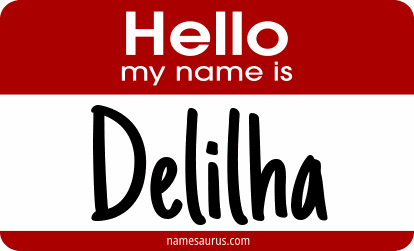 Hello my name is Delilha png download