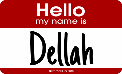 Hello my name is Dellah png download