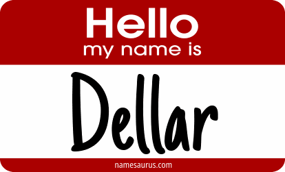 Hello my name is Dellar png download
