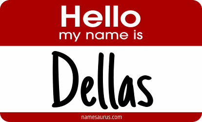 Hello my name is Dellas png download