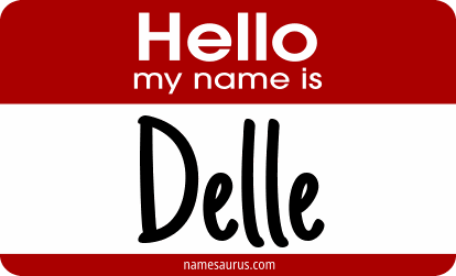 Hello my name is Delle png download