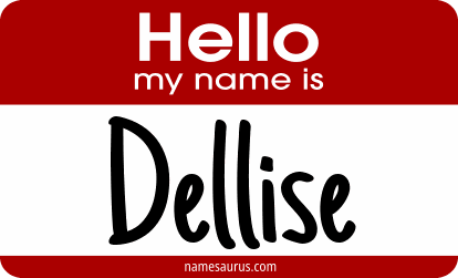 Hello my name is Dellise png download
