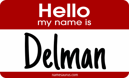 Hello my name is Delman png download