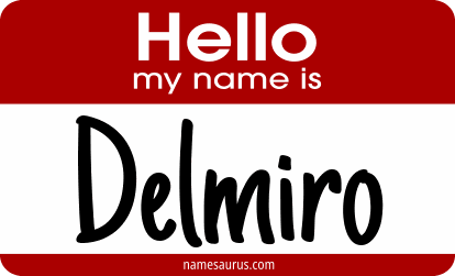 Hello my name is Delmiro png download