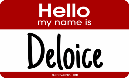 Hello my name is Deloice png download